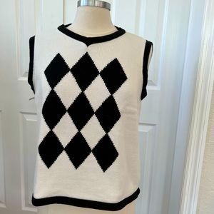 Vintage Liz Claiborne Golf Argyle  Sweater Vest